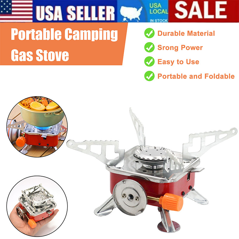 2800W Portable Camping Gas Stove Butane Outdoor Cooking Equipment / Storage Bag