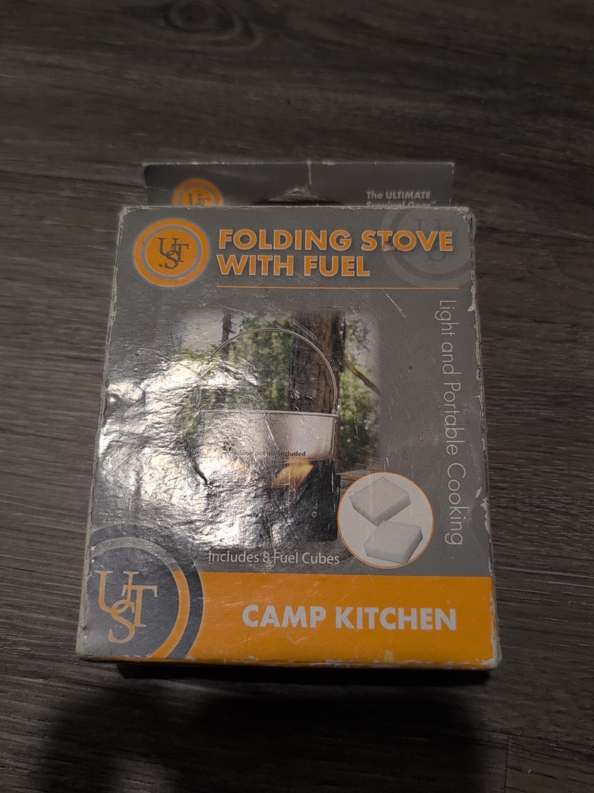UST Folding Pocket Stove For Outdoor Camping And Survival Portable NIOB