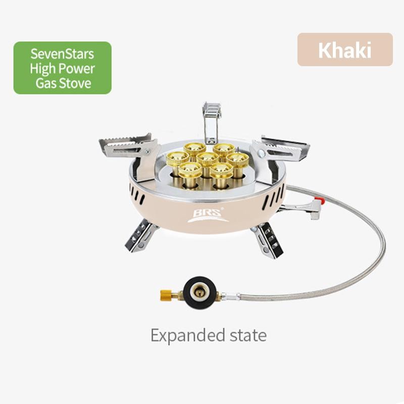Brs 3/7-core Camping Gas Stove High Power Portable Tourist Burner Outdoor Electr