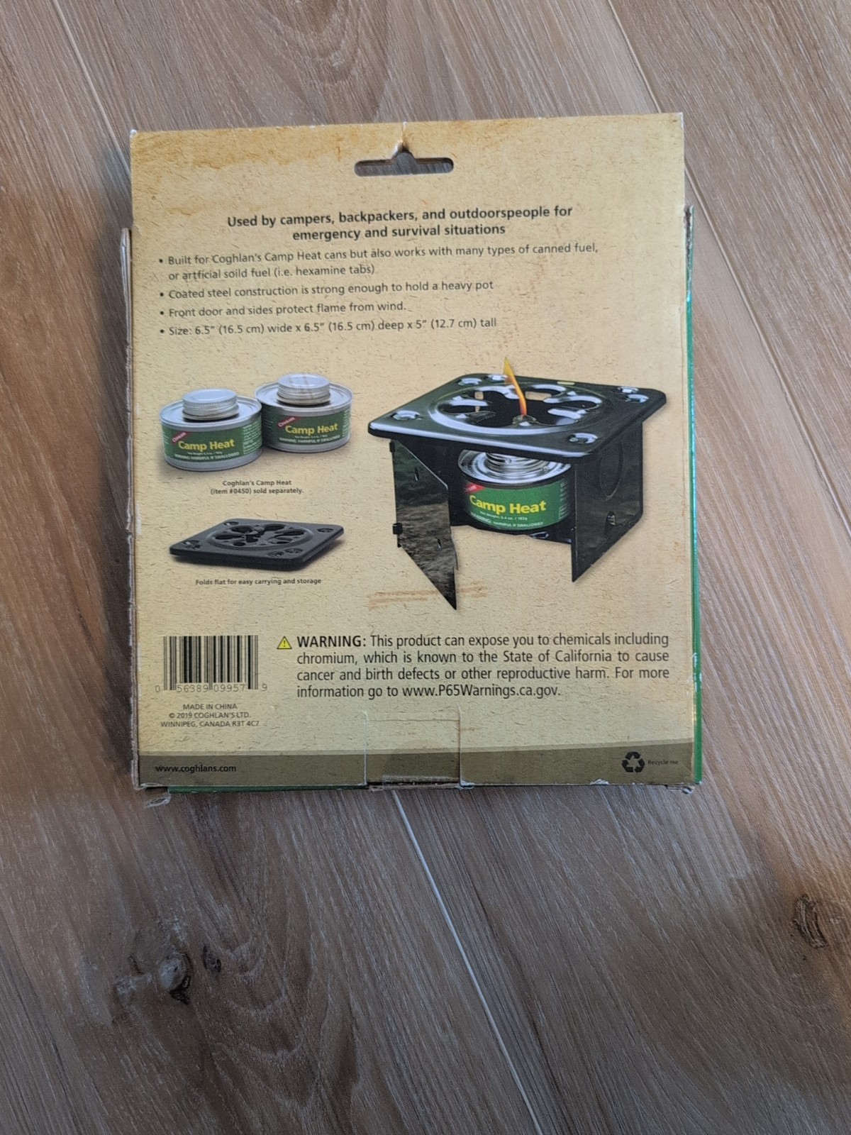 Coghlans Folding Stove For Camping 6.5×6.5×5