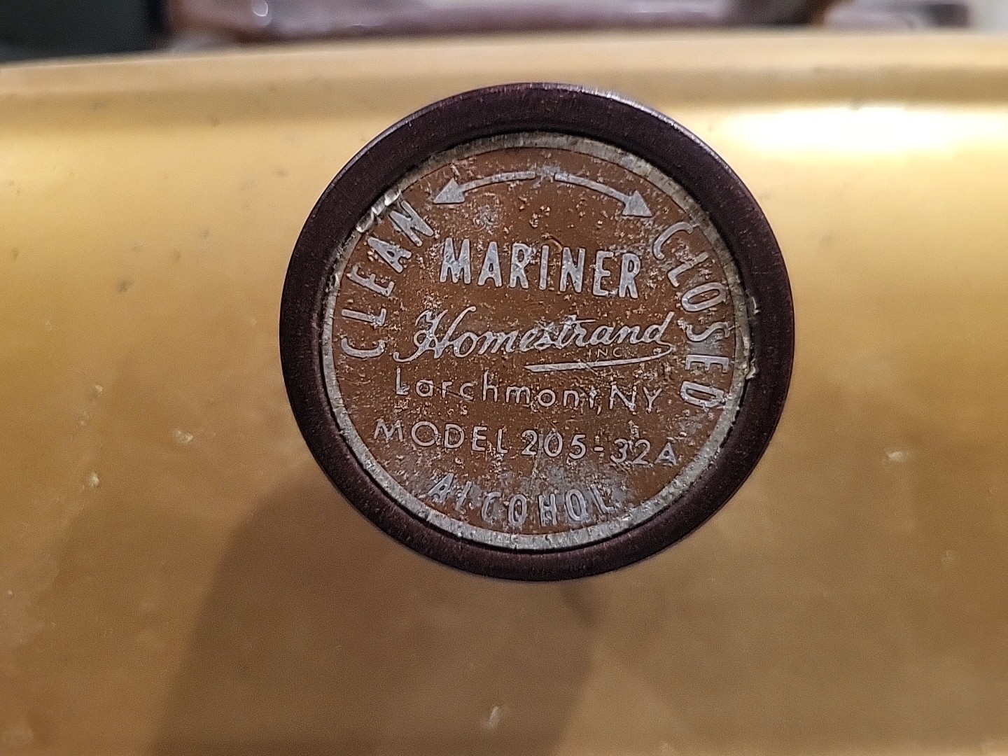 Vintage Homestrand Mariner Alcohol Burning Marine Boat or Camping Stove 205 32A