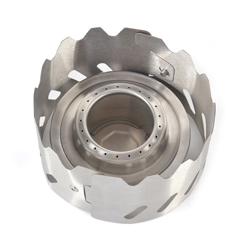 Stainless Steel Alcohol Stove Windshield Windscreen Burner Stand Outdoo Camping