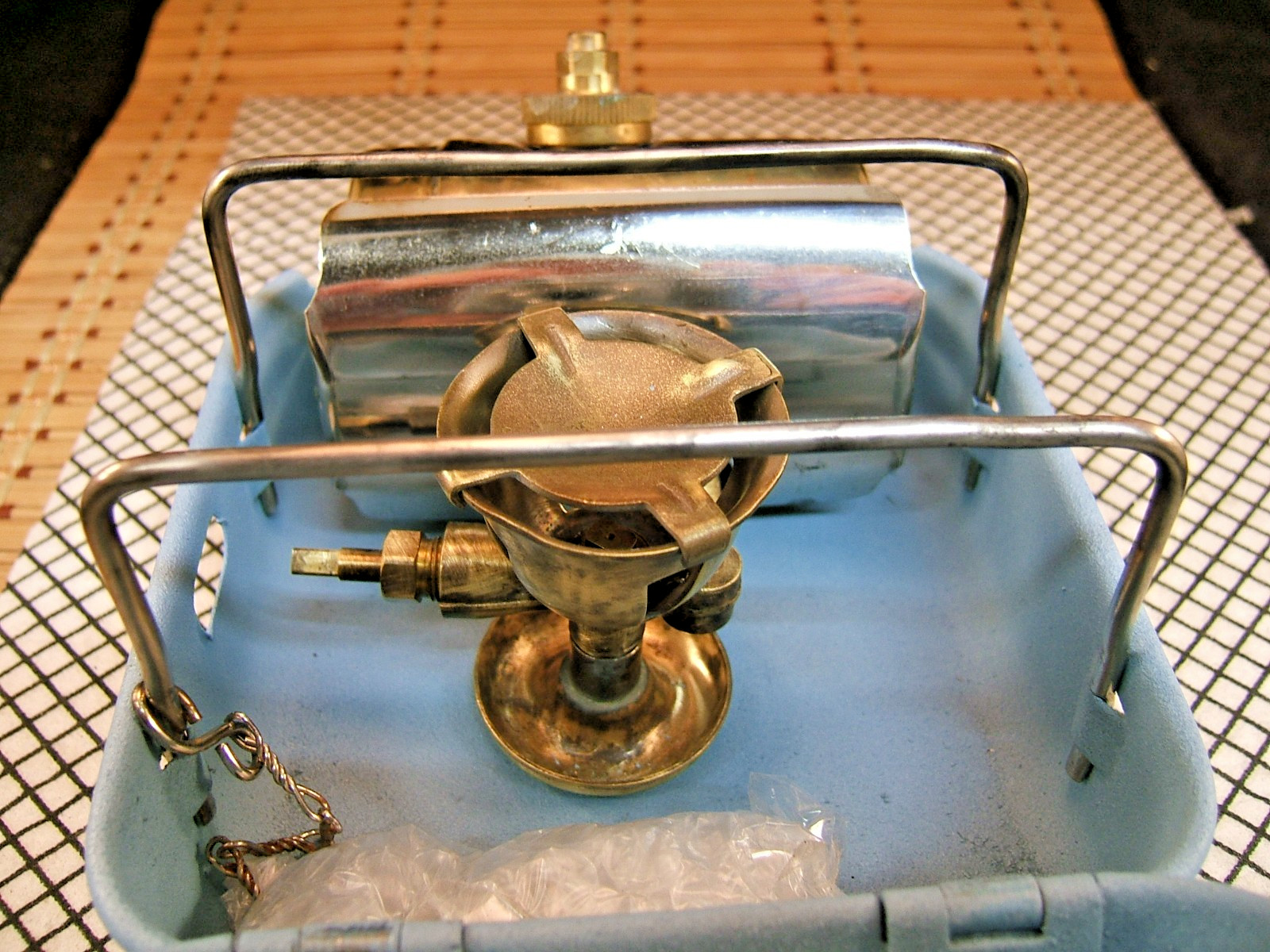 OPTIMUS 8R SWEDEN MADE GASOLINE FUELED SINGLE BURNER BACKPACKING CAMP COOK STOVE