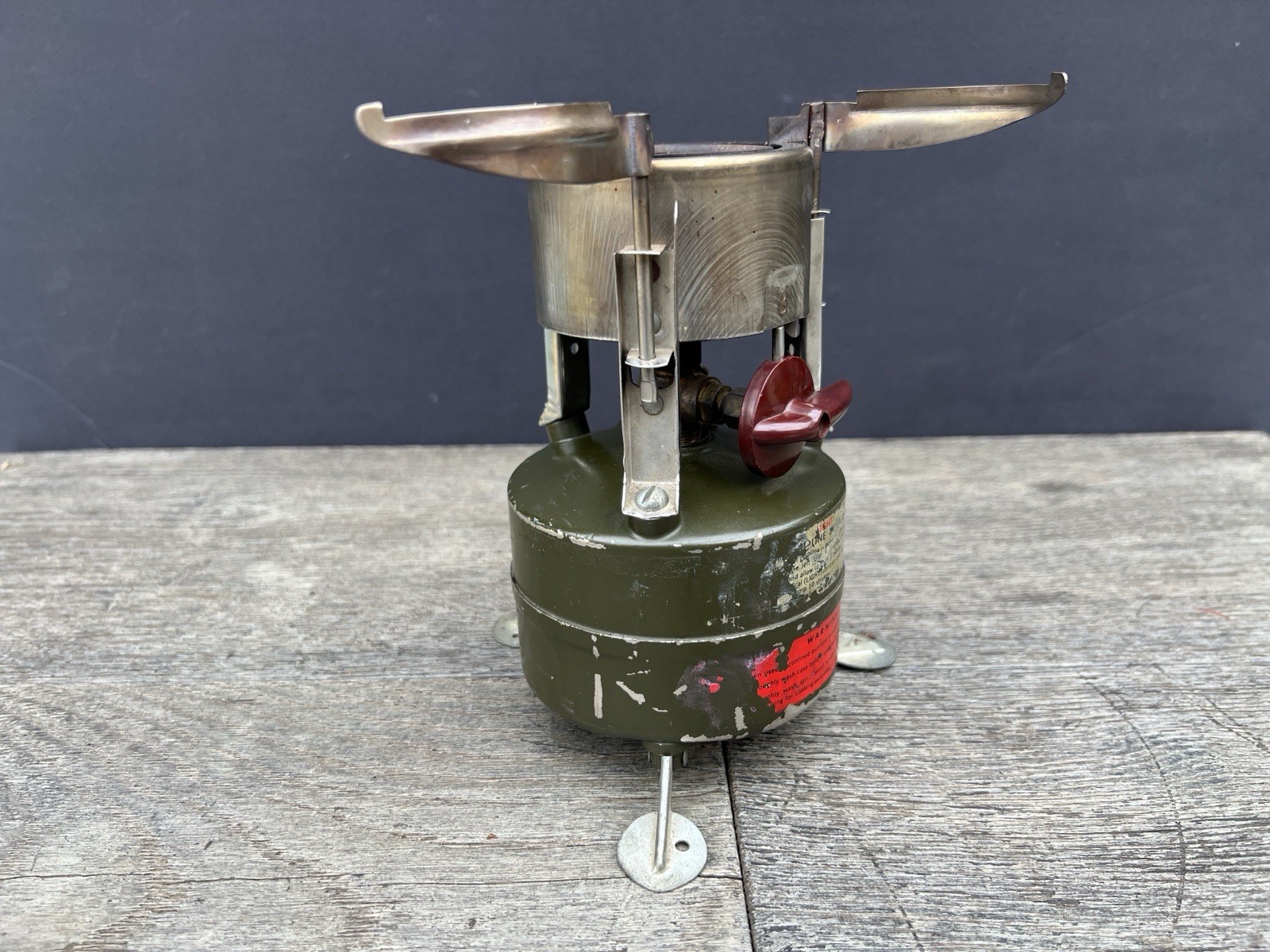Vintage 1966 U.S. Military Rogers Akron M-1950 Gasoline Portable Camp Stove