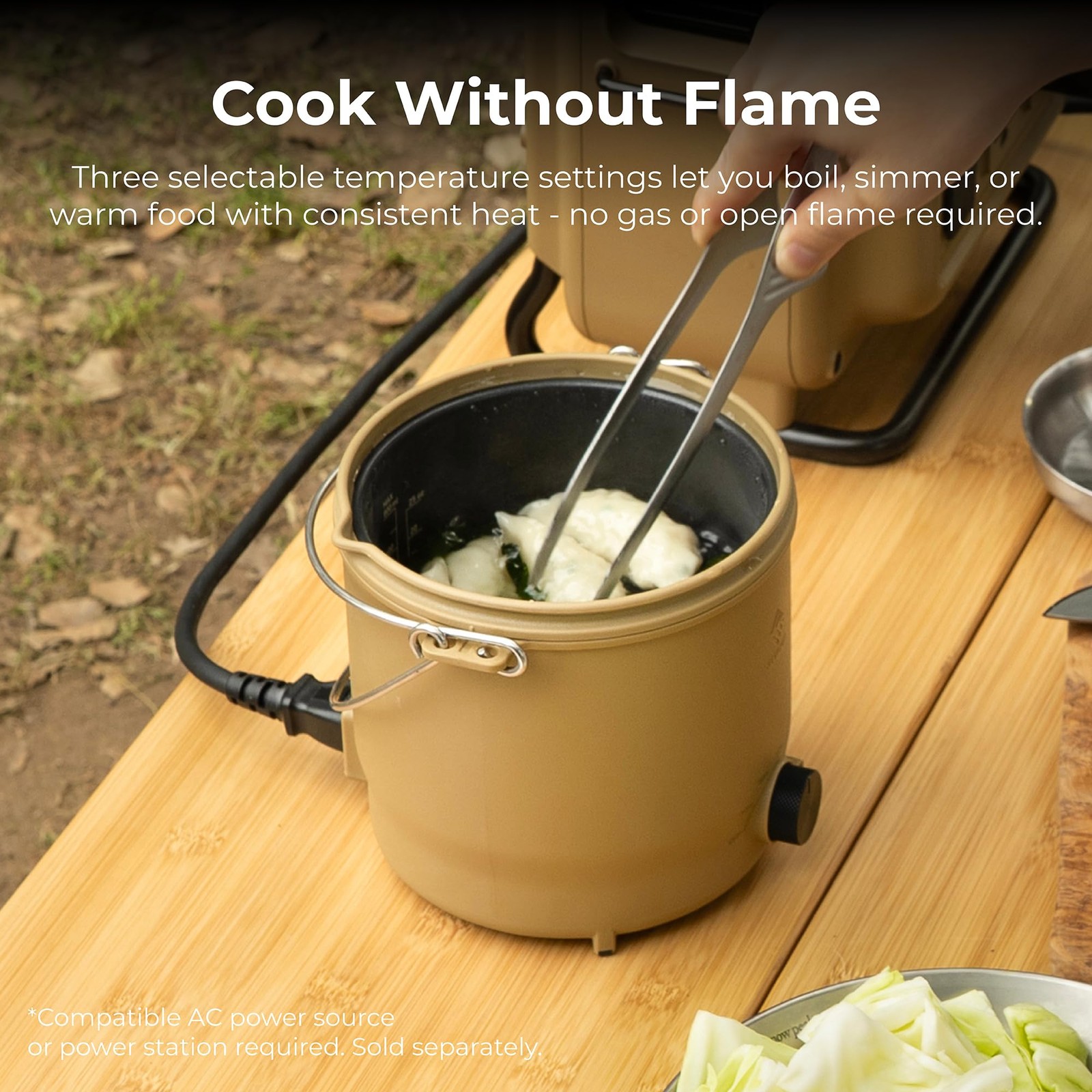 NESTOUT COOKER-1 Electric Cooker 500W Camping Stove, Portable Plug-In for Pow…
