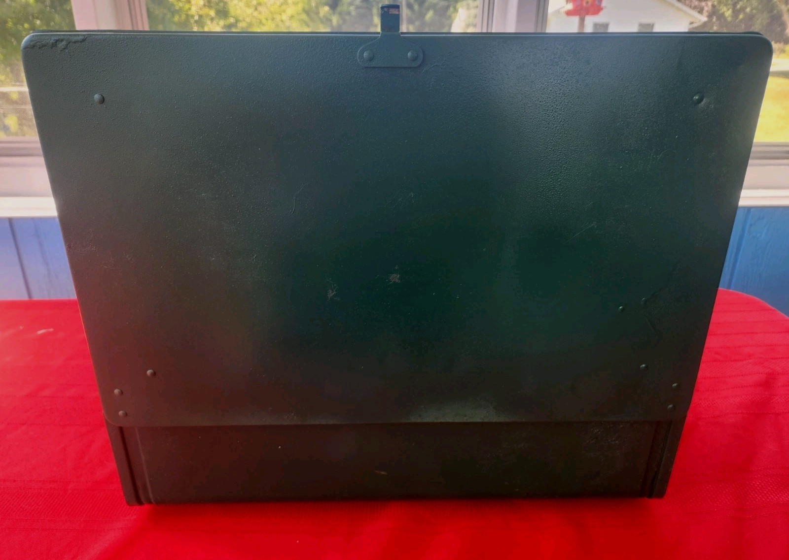 1950 – 1970s Coleman 425E Two Burner Camp Stove with Fuel Tank & Used Untested