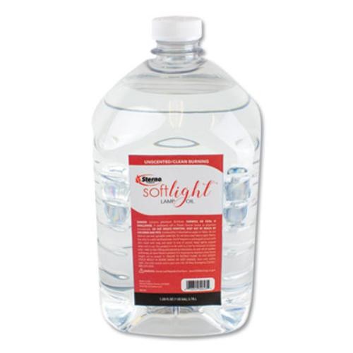 sterno STE30130 Soft Light Liquid Wax Lamp Oil, Clear, Gallon, 4 Per Carton