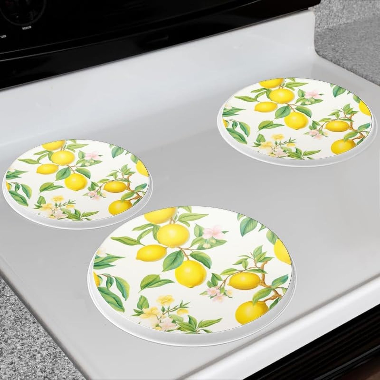 Gas Stove Burner Covers,Set of 4,Covers for Electric Stovetop Kitchen,8 Inche…