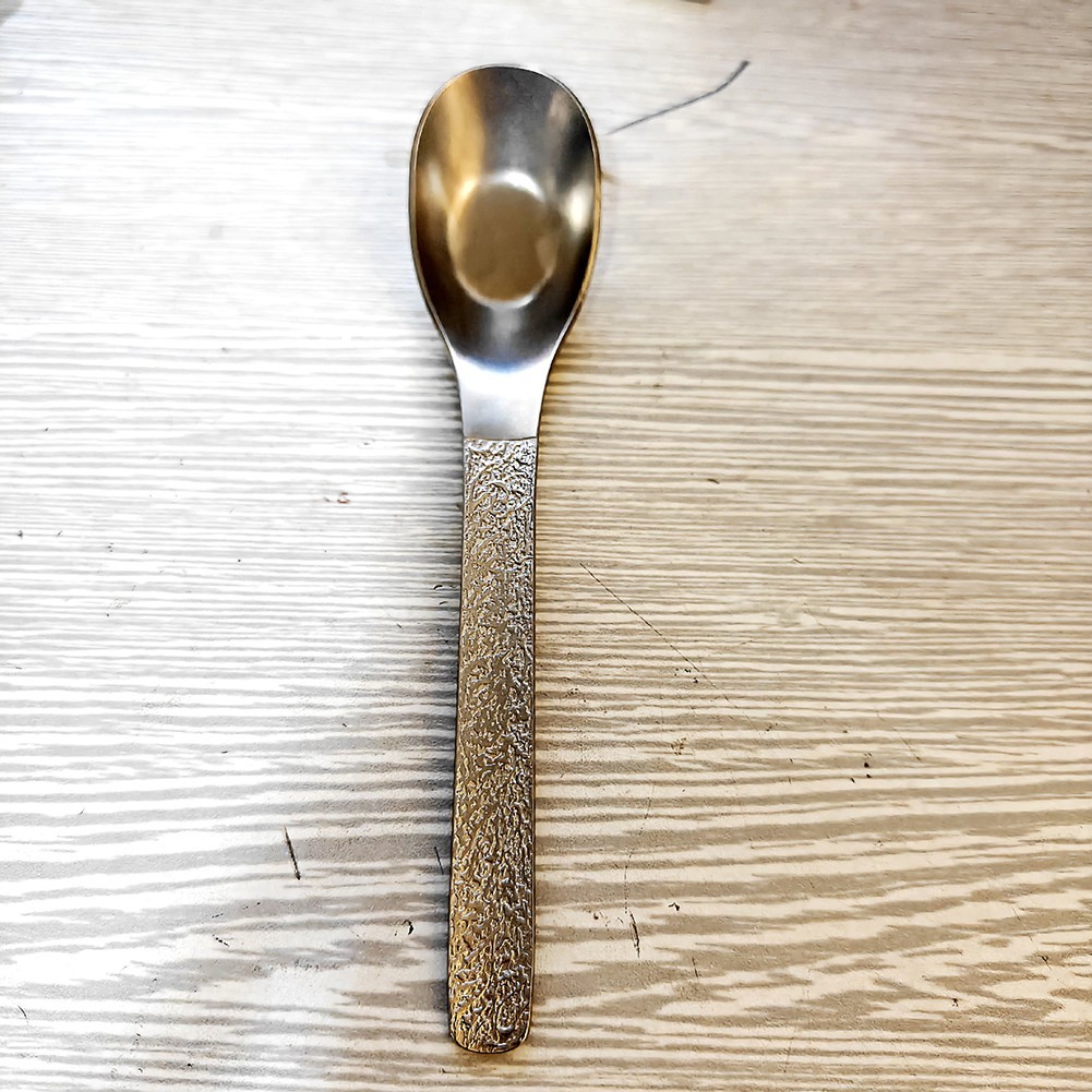 Titanium Spoon Single Piece 17.2cm 25g Silvery Heat Resistant for Outdoor Use
