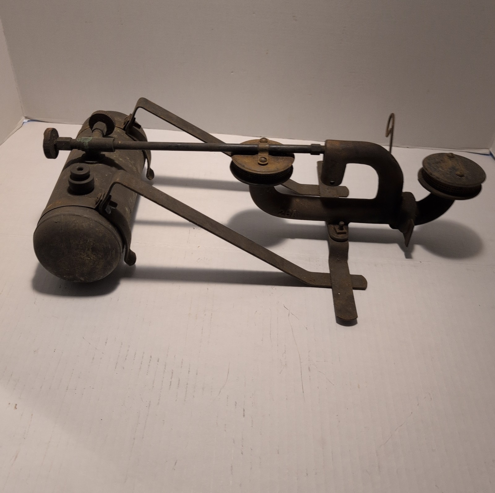 Prentiss Wabers Auto Cook Kit Model 8 B Cook Camp Stove 1920`S Brass Tank
