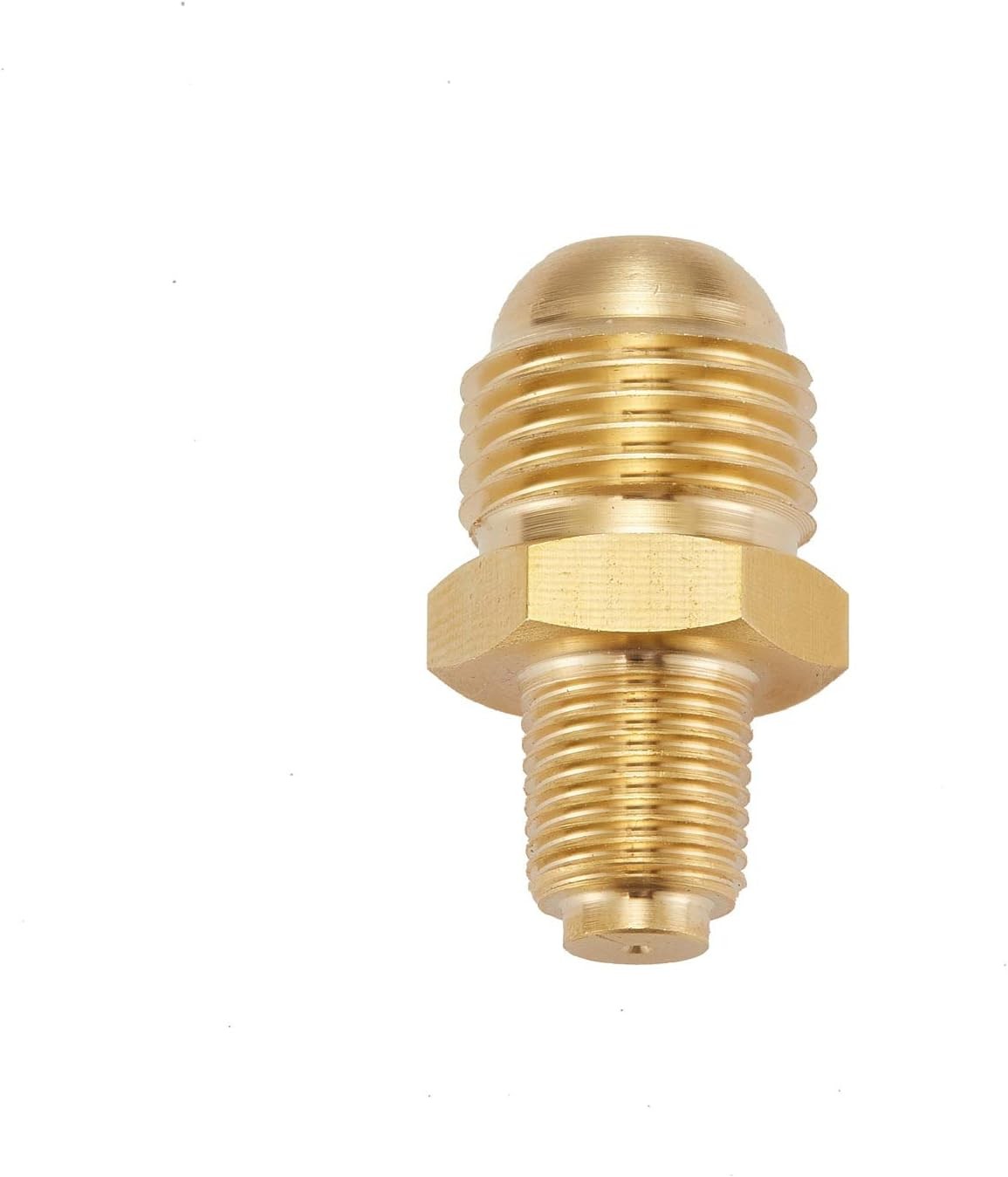 3 PCS Propane Orifice Connector Brass Tube 3/8 Flare x 1/8 MNPT,