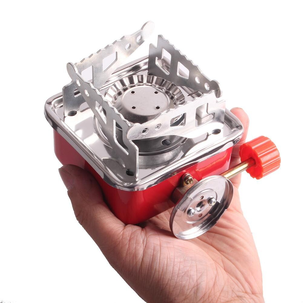 Gas Furnace for Barbecue Foldable Square Cooking Stove Outdoor Camping Picnic