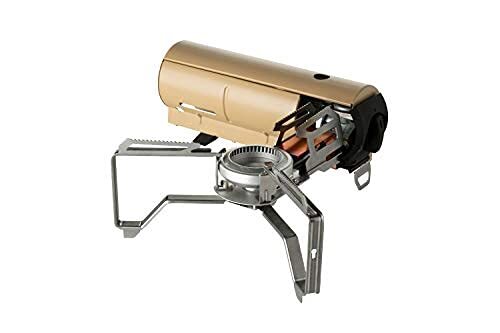 Snow Peak HOME & CAMP Cassette Burner Khaki Stainless Aluminum