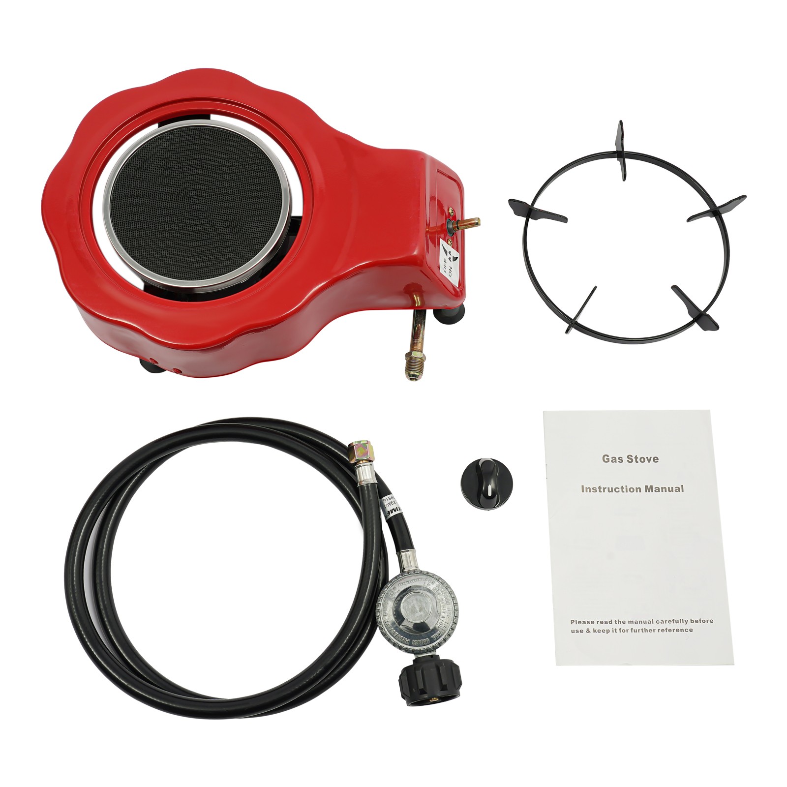 Single Gas Stove Burner Portable Propane Outdoor Camping Cooking BBQ w/Hose