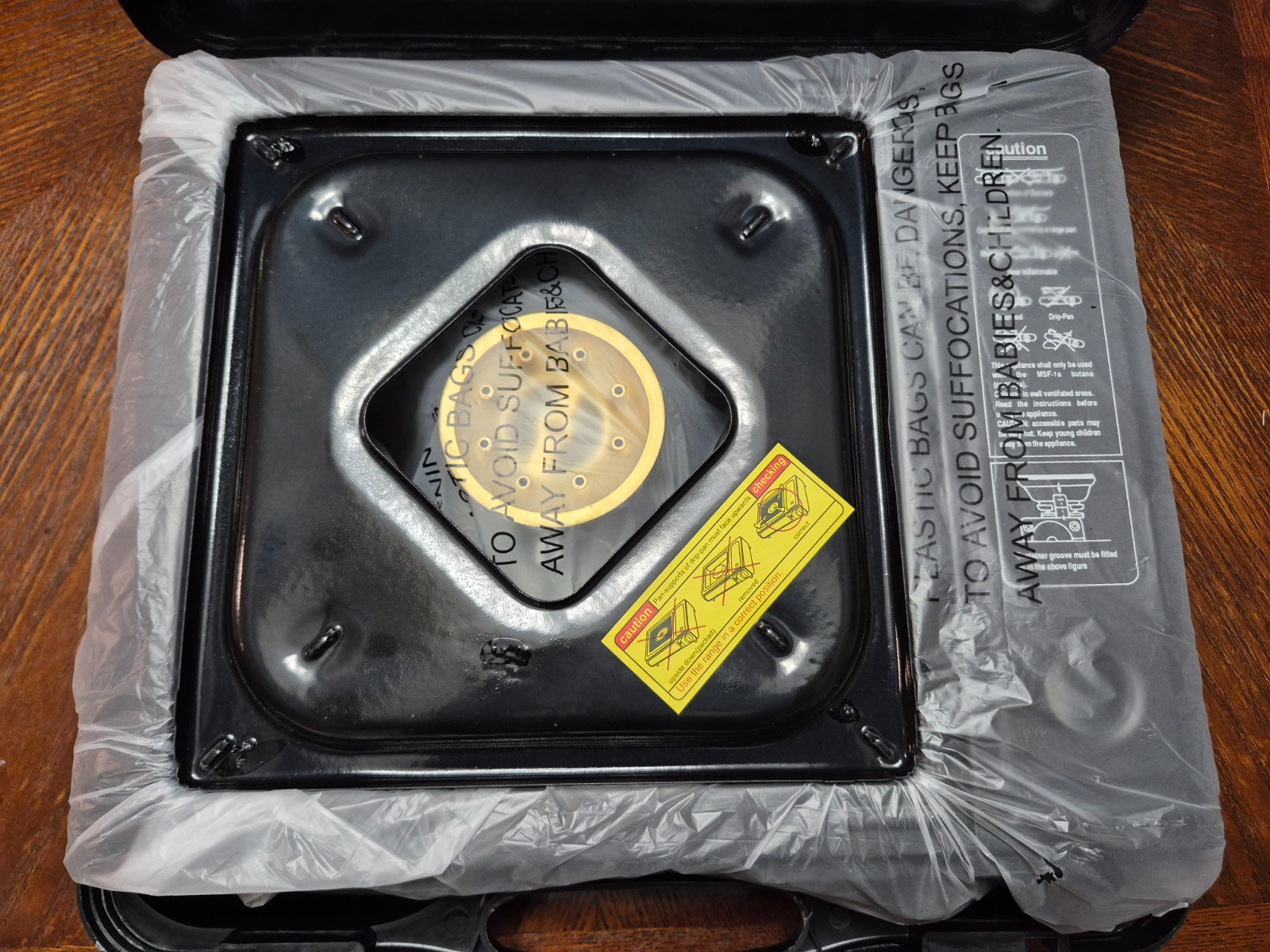 Candle Lamp Butane One Burner Stove Includes Protective Carrying Case