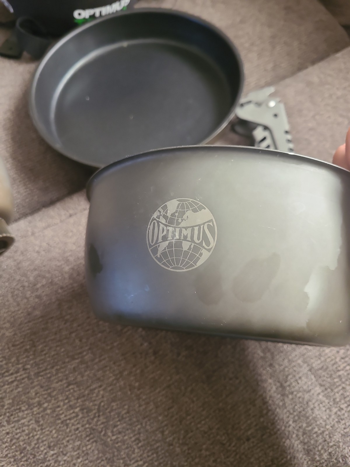 Primus Optimus Terra Camping Stove Cook Set + Handle Aluminum 5 Piece. K12