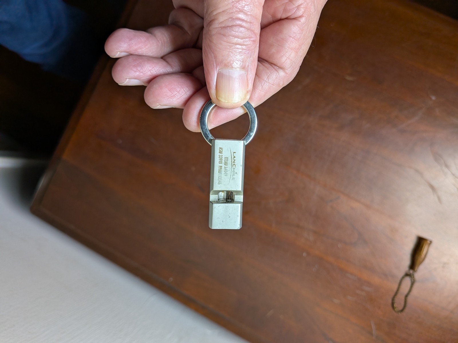 Vintage Lan Chile (Latam Airline) Titanium Emergency Whistle often up to 120dB