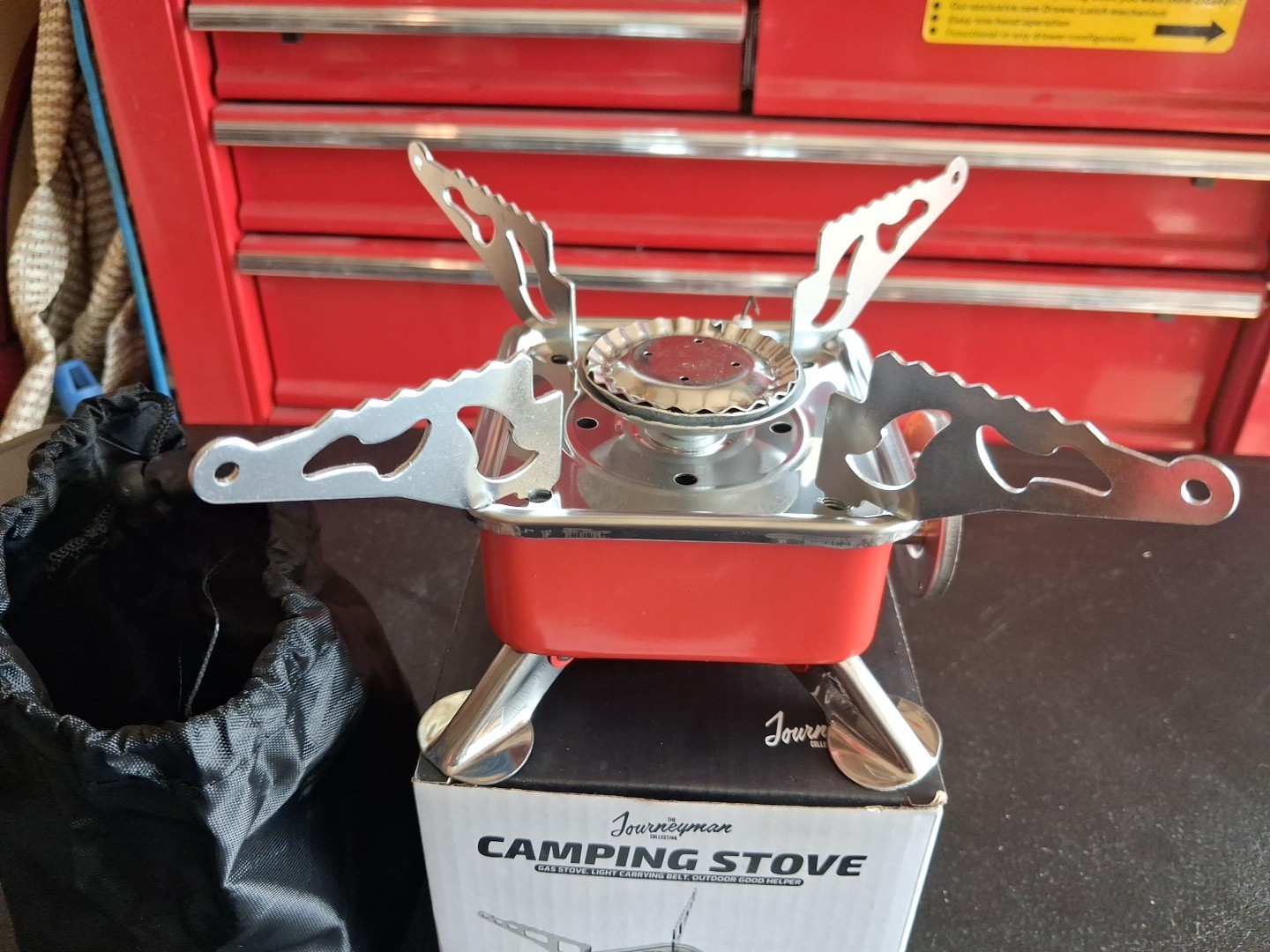 Journeyman Portable Camping Gas Stove Butane Cooking Equipment w/Storage Bag