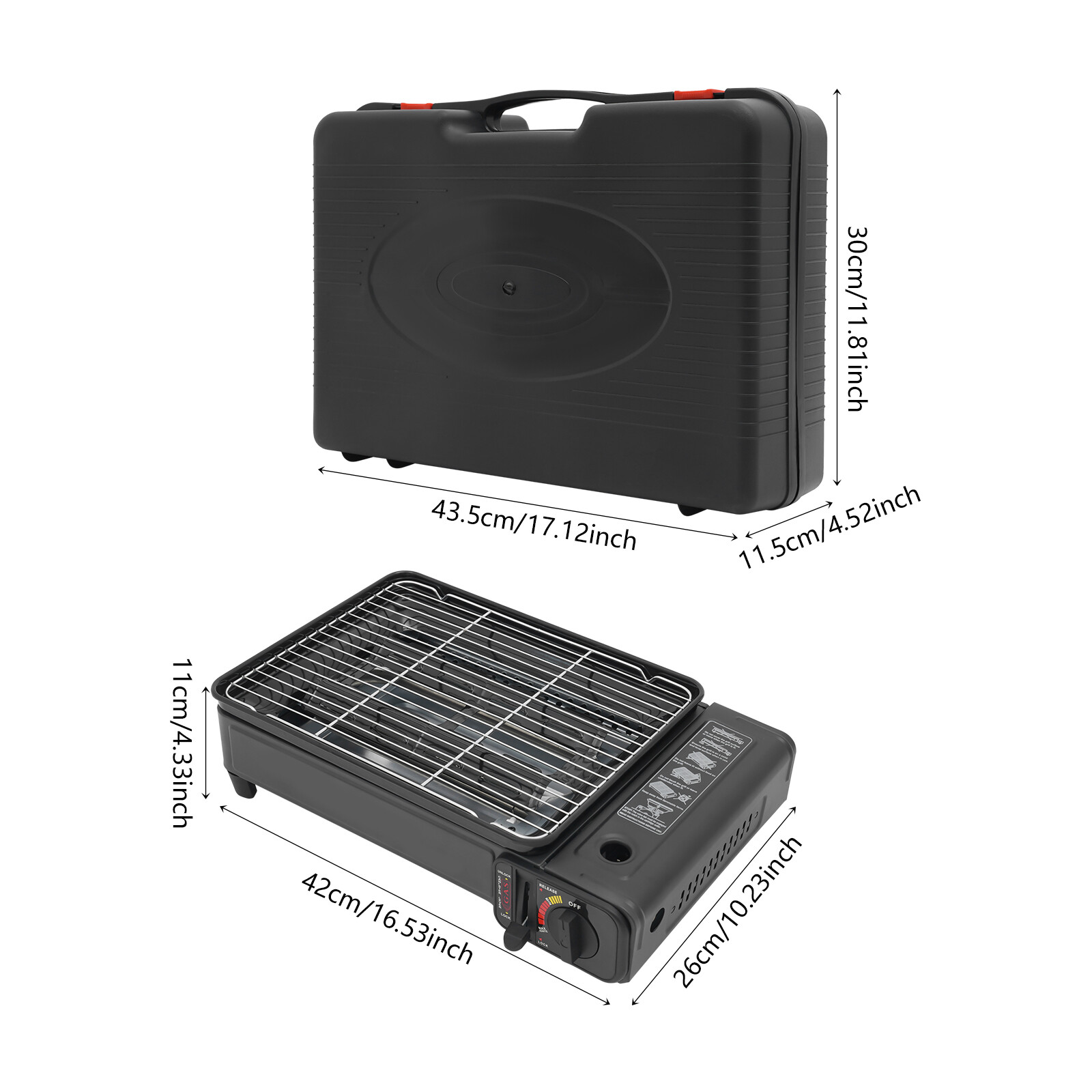 Outdoor Gas Barbecue Stove PortableCamping Gas Stove Tabletop Cooking Stove