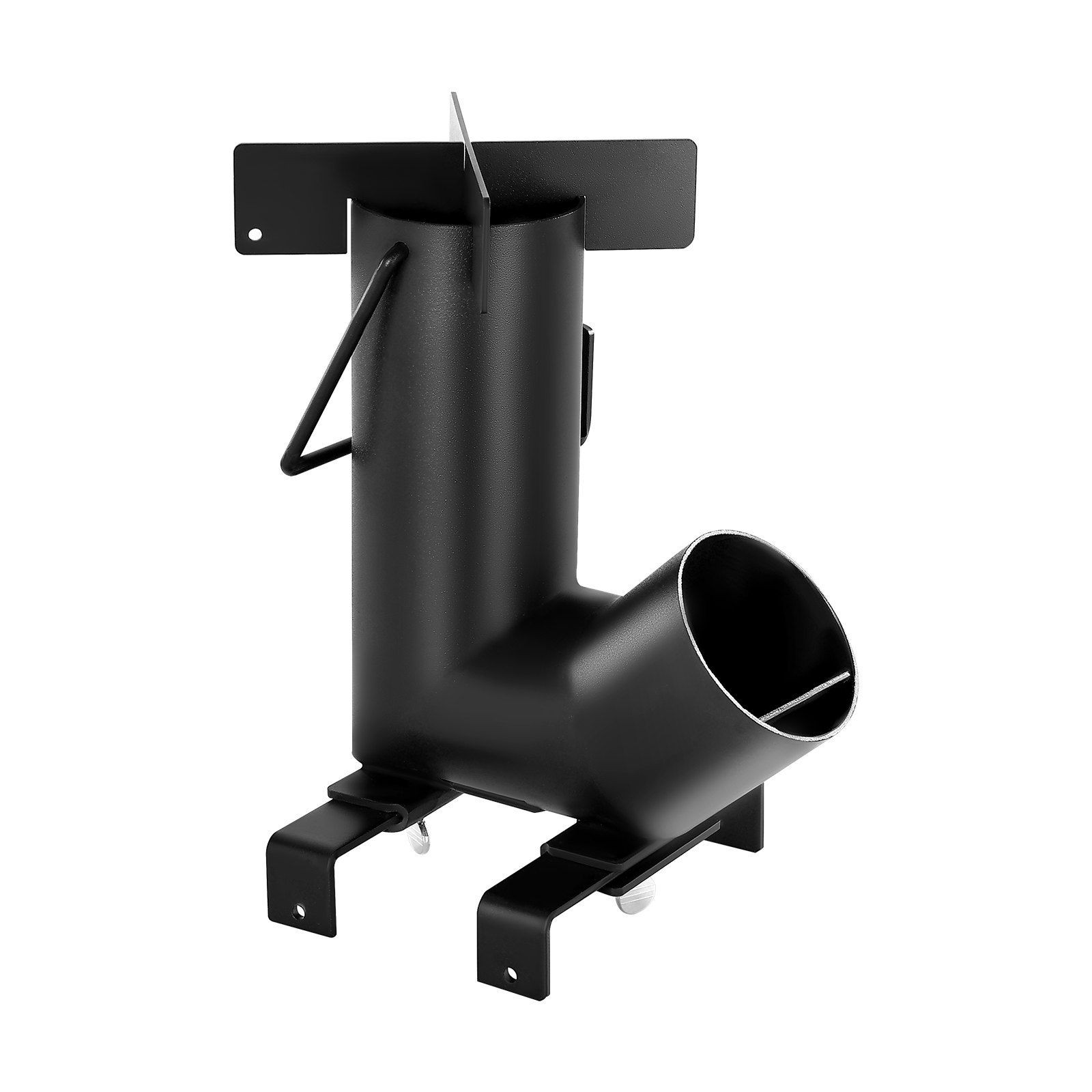 Portable Carbon Steel Wood Burning Stove for Twigs & Sticks, Black 3x3x4in