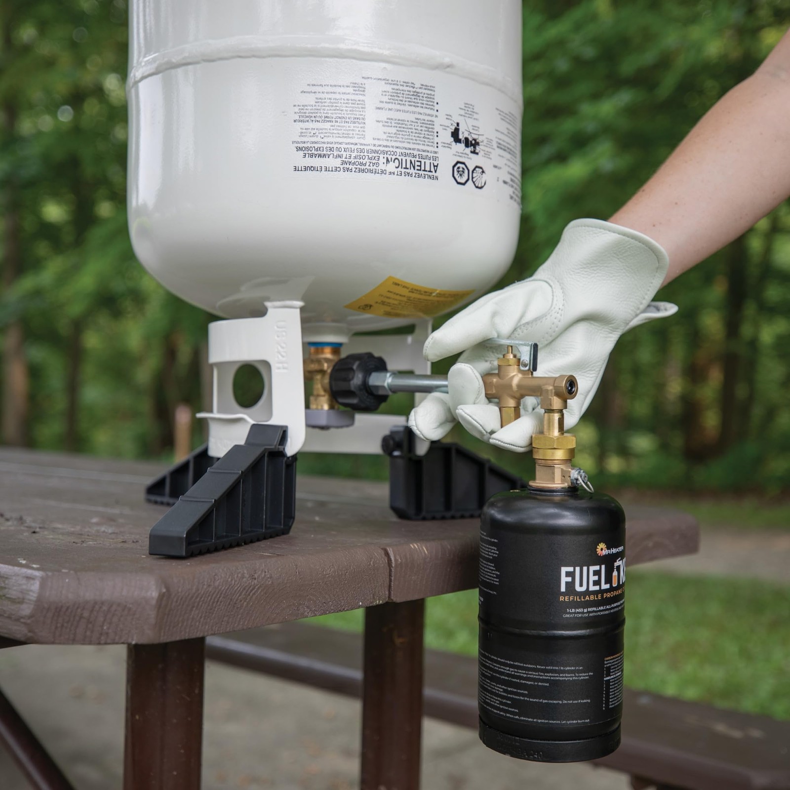 Fuel Keg. – 1 lb. / 16 oz. Empty Refillable Propane Tank