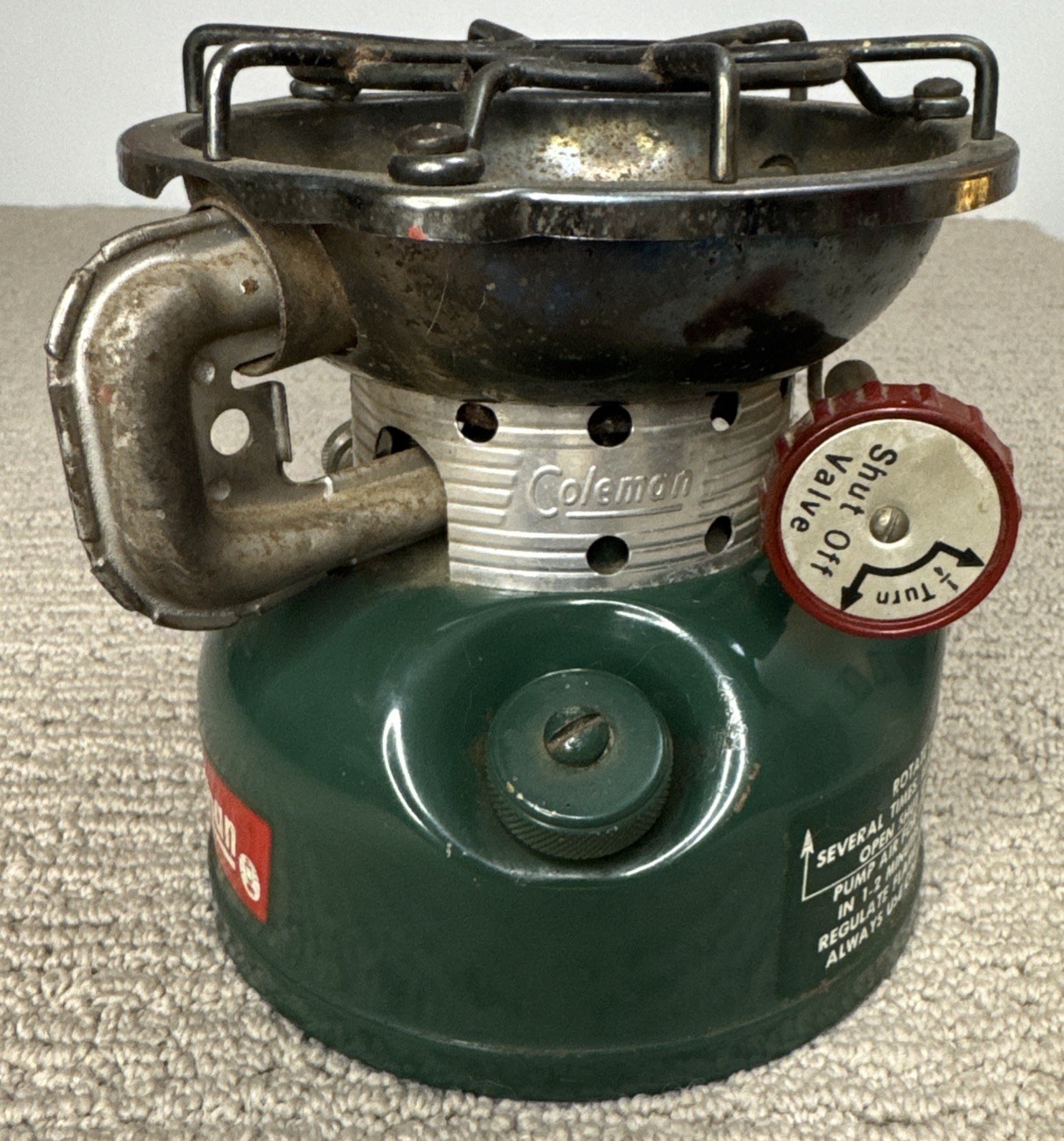 Vintage Coleman 502 Green Sportster Camp Stove May 1964 Model