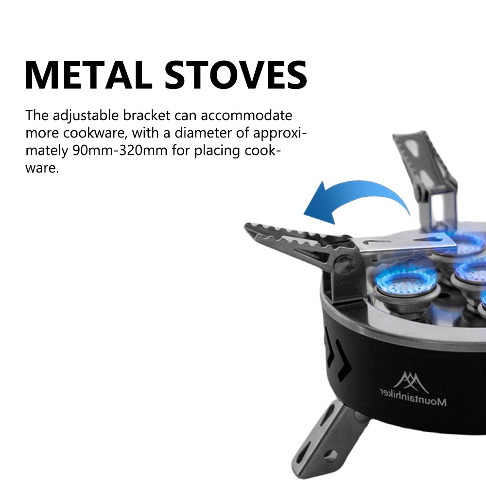 High Power Furnace Outdoor Camping Metal Stoves Portable Picnic Barbecue Fu JZGO
