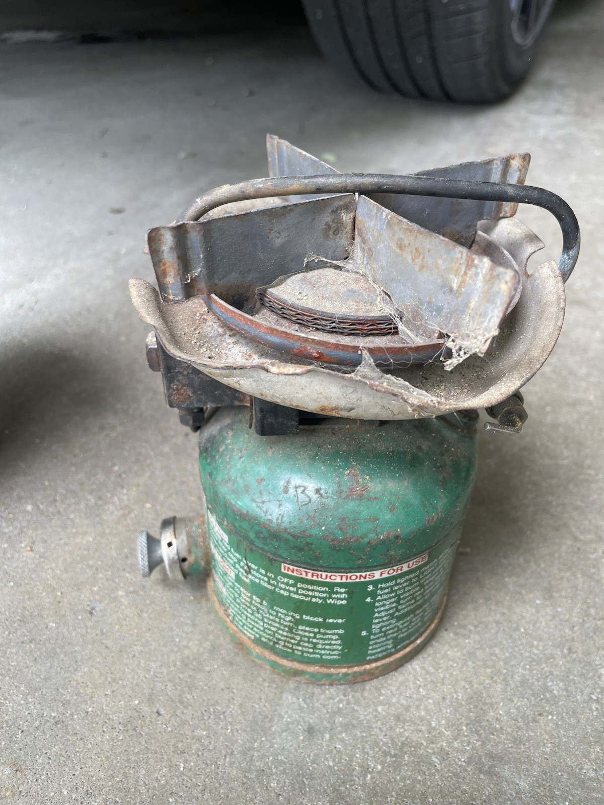 VINTAGE COLEMAN PEAK 1 576 LIGHTWEIGHT BACKPACK STOVE PEAK1