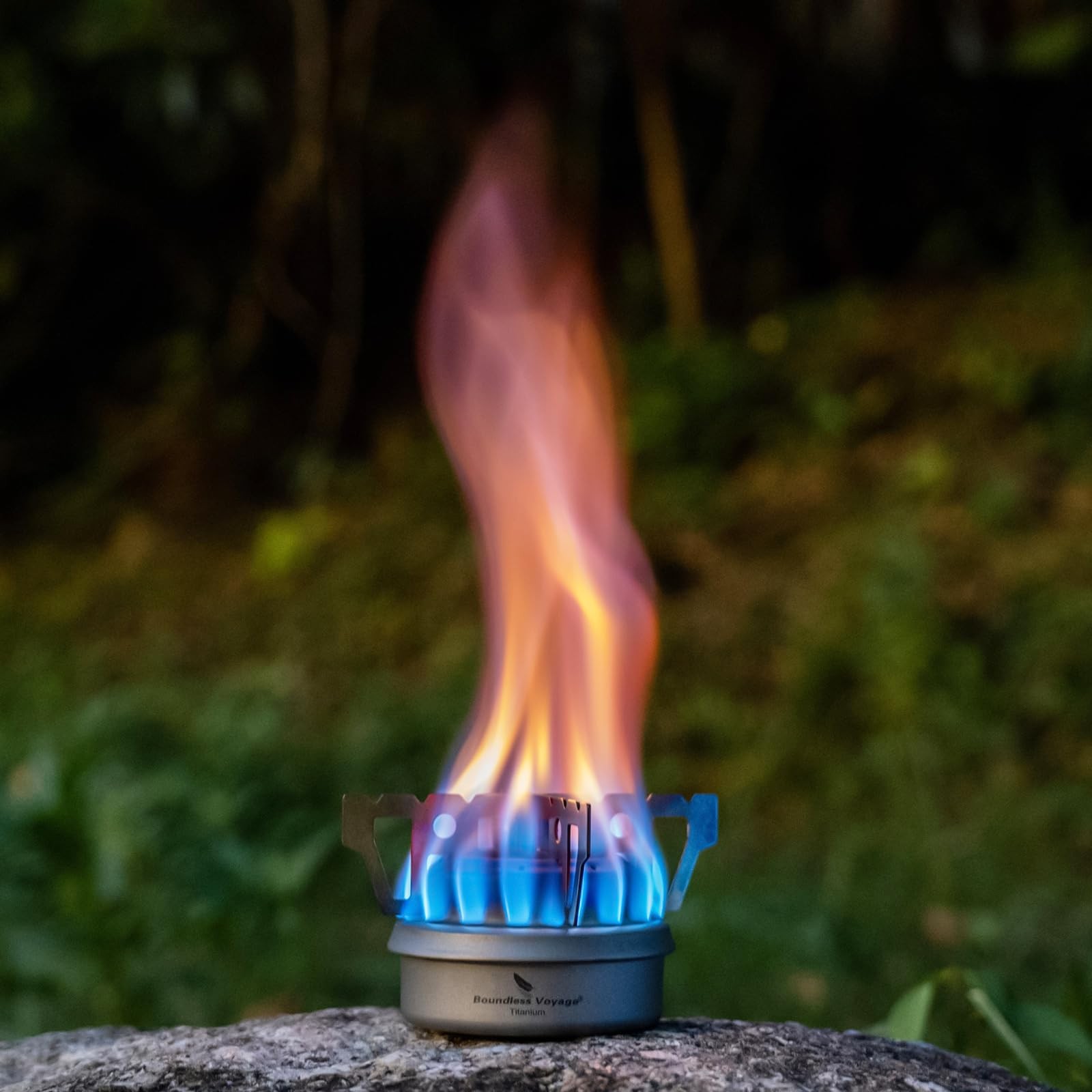 Titanium Spirit Burner Mini Alcohol Stove with Brackets Outdoor Camping Stove…