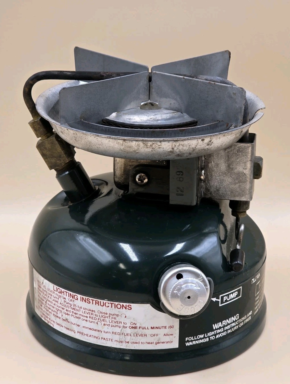 VINTAGE COLEMAN USA MODEL 508-700 1989 SPORTSTER II CAMP STOVE W/ CASE
