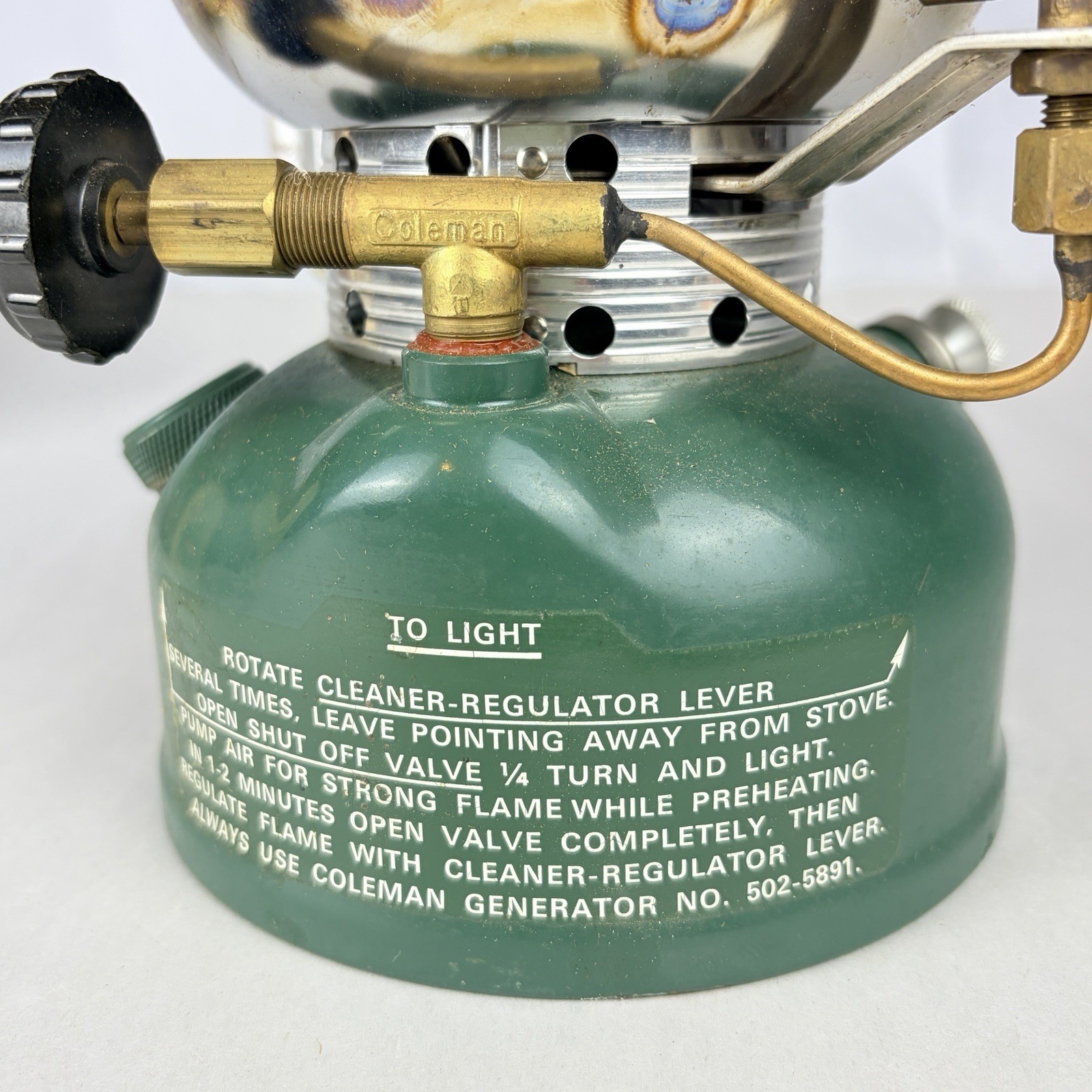 Coleman Sportster Stove 502-700 1 Burner Gas Camping Stove Green w/ Box 1974