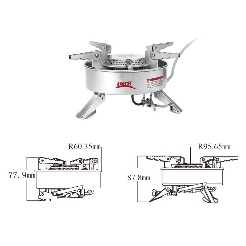 BRS-10 Camping Gas Stove with Ceramic Lgnition Backpack Cooking Burner Foldable