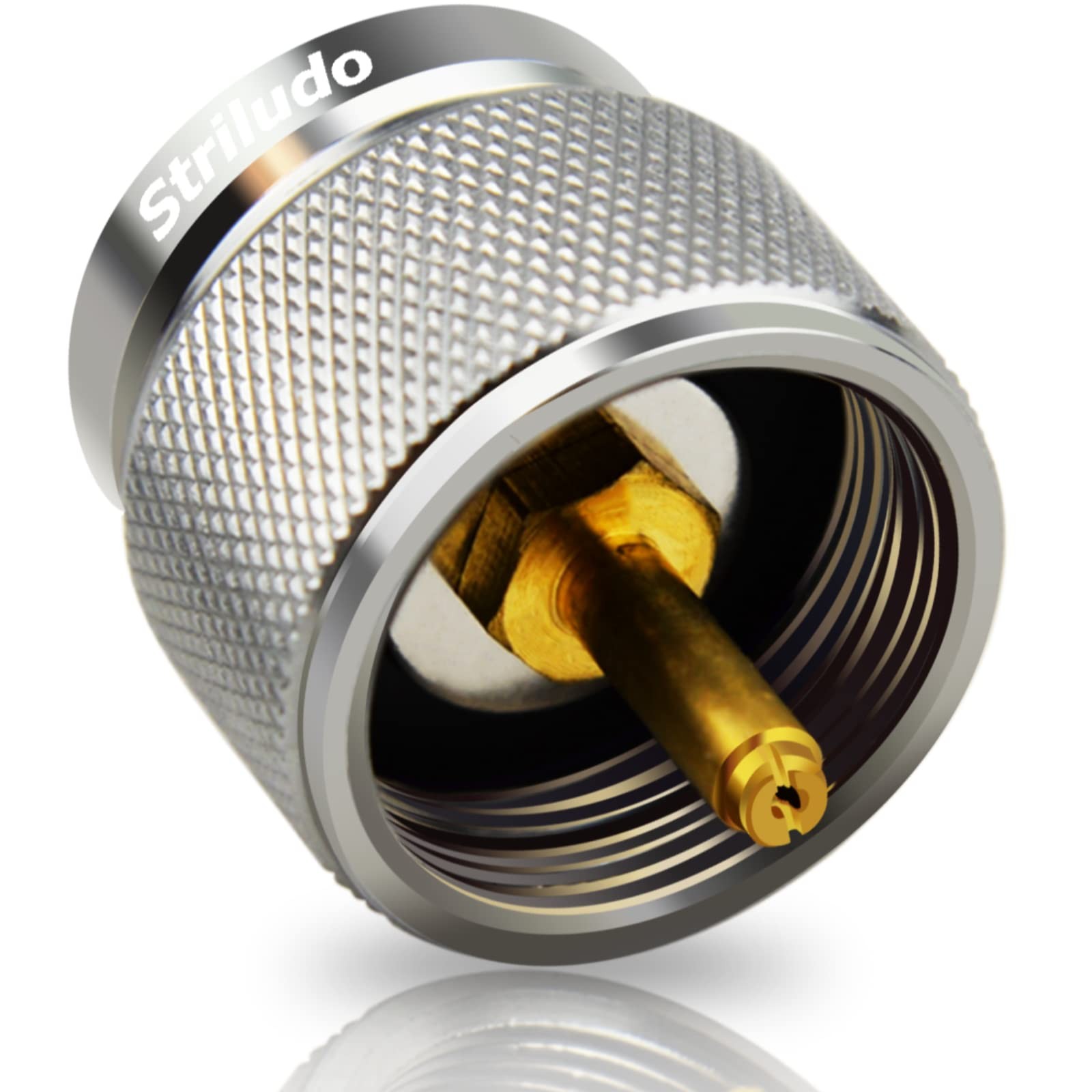 Propane to Butane Adapter Silver Camping Stove Gas Converter Fitting