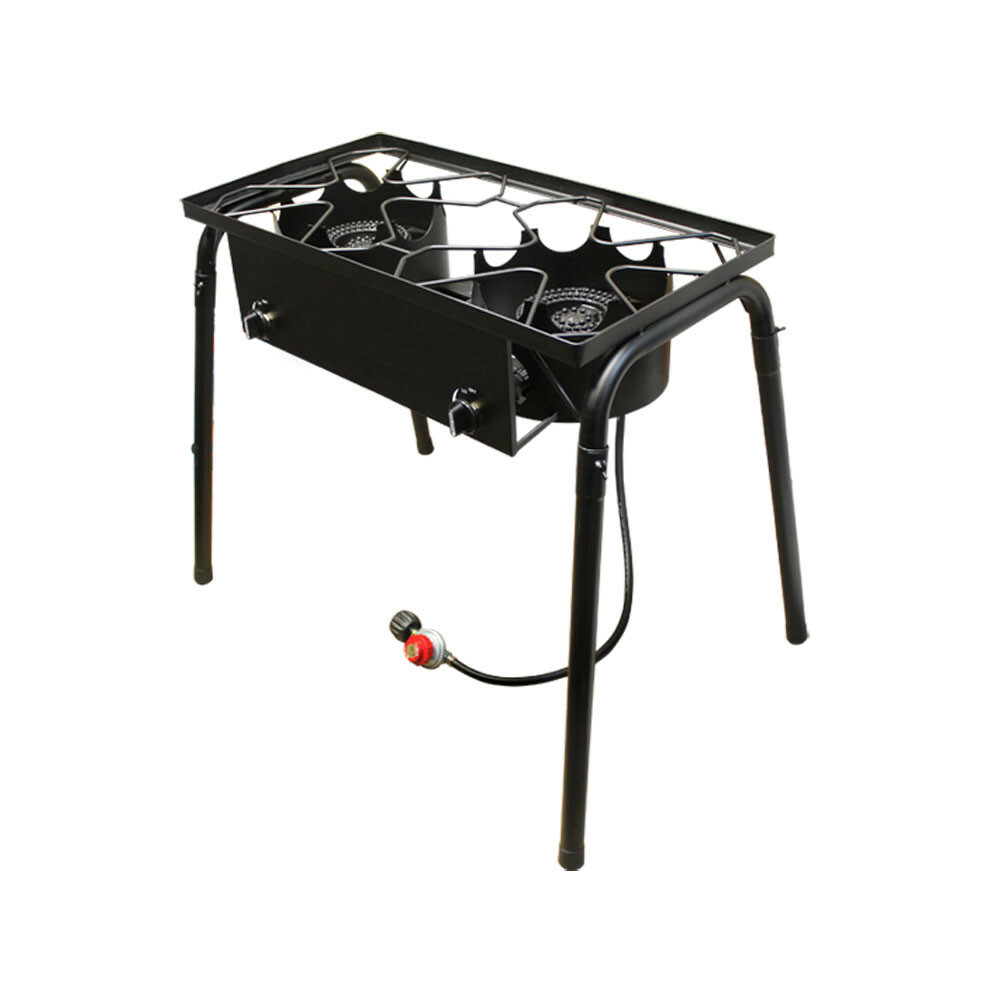 High Pressure Double Burners Stove Cook Top with Cast Iron Stand