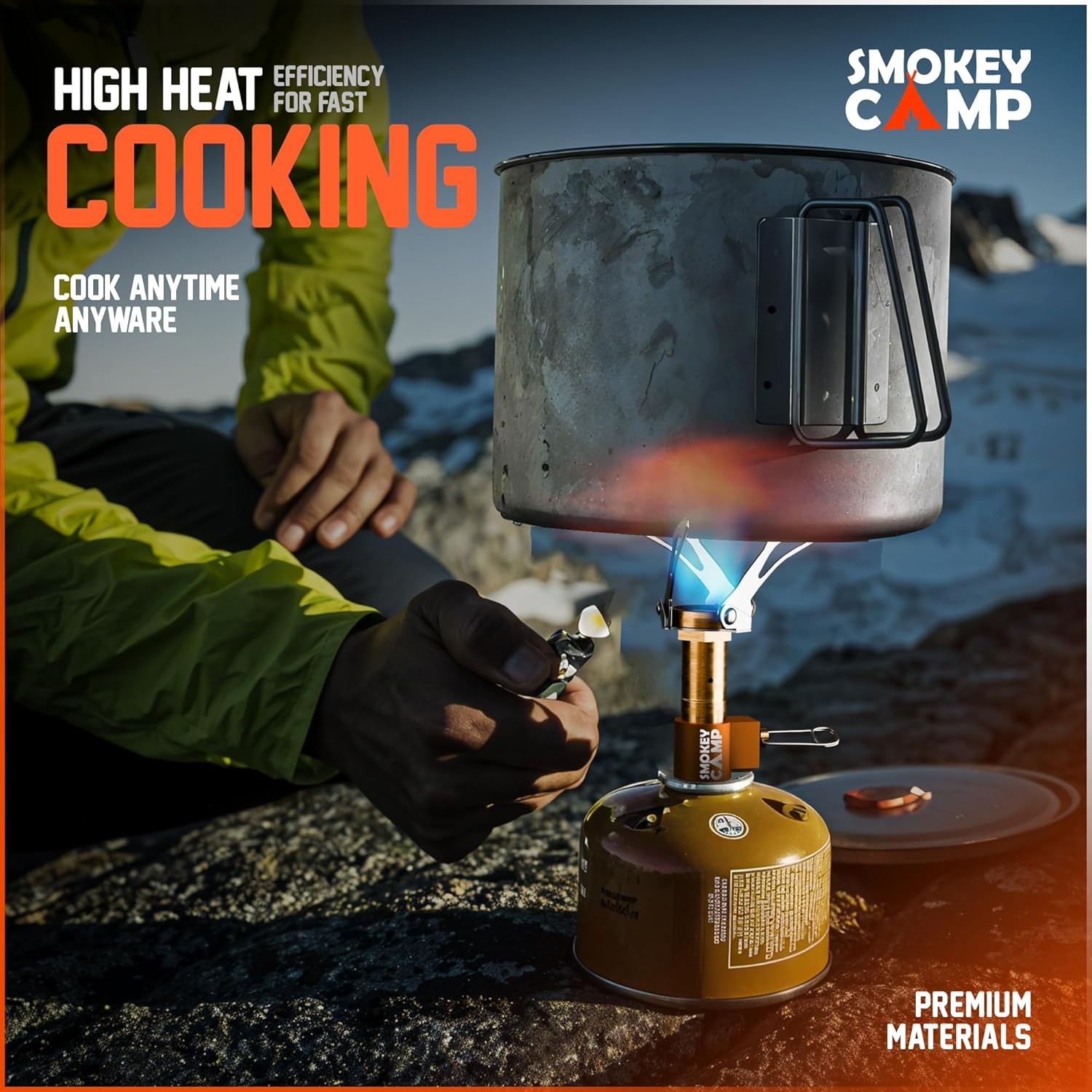 Mini 3000W Camping Stove, Ultralight Backpacking Camp Stove with a Carrying…