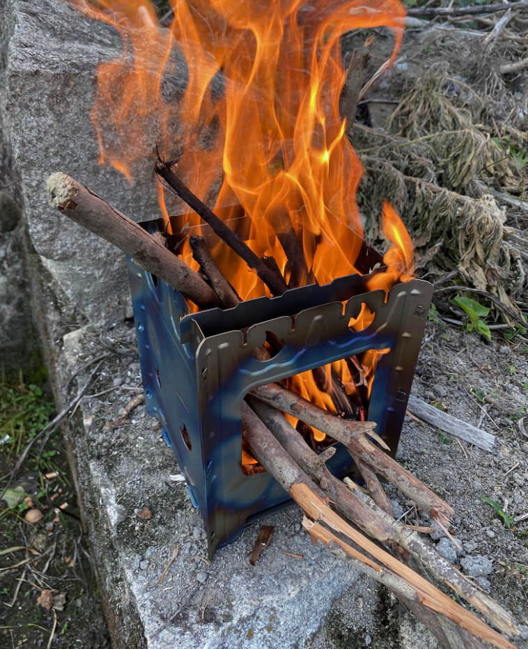 Boundless Voyage Titanium Multi Fuel Portable Wood Burning Stove