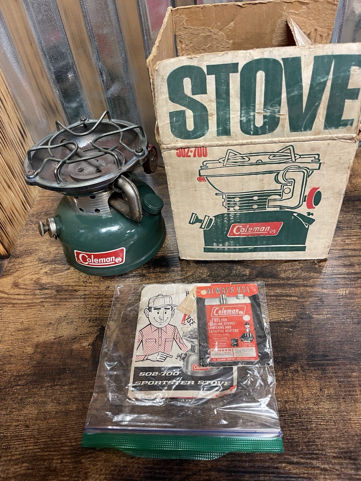 Vintage 1971 Coleman 502 Sportster Stove With Box