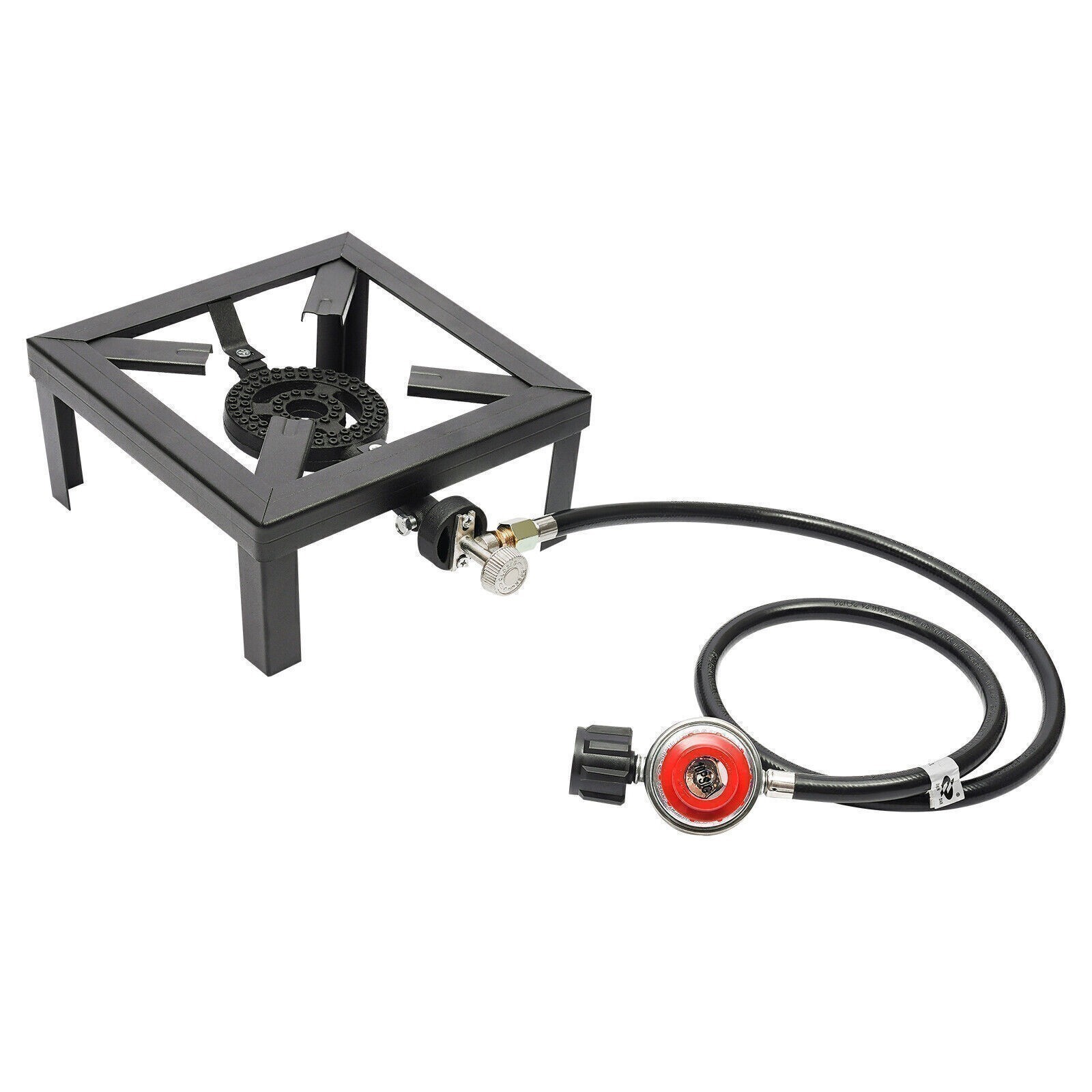 Propane Cooker Burner Stove Gas Outdoor Cooking Camping Stand BBQ Grill & Hose