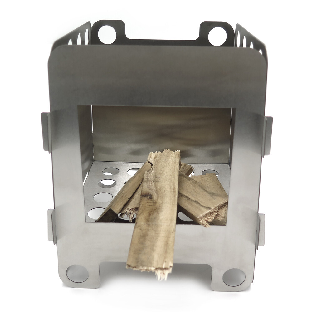 Camping Wood Stove Portable Outdoor Folding Wood Stove Charcoal Chimney Starter