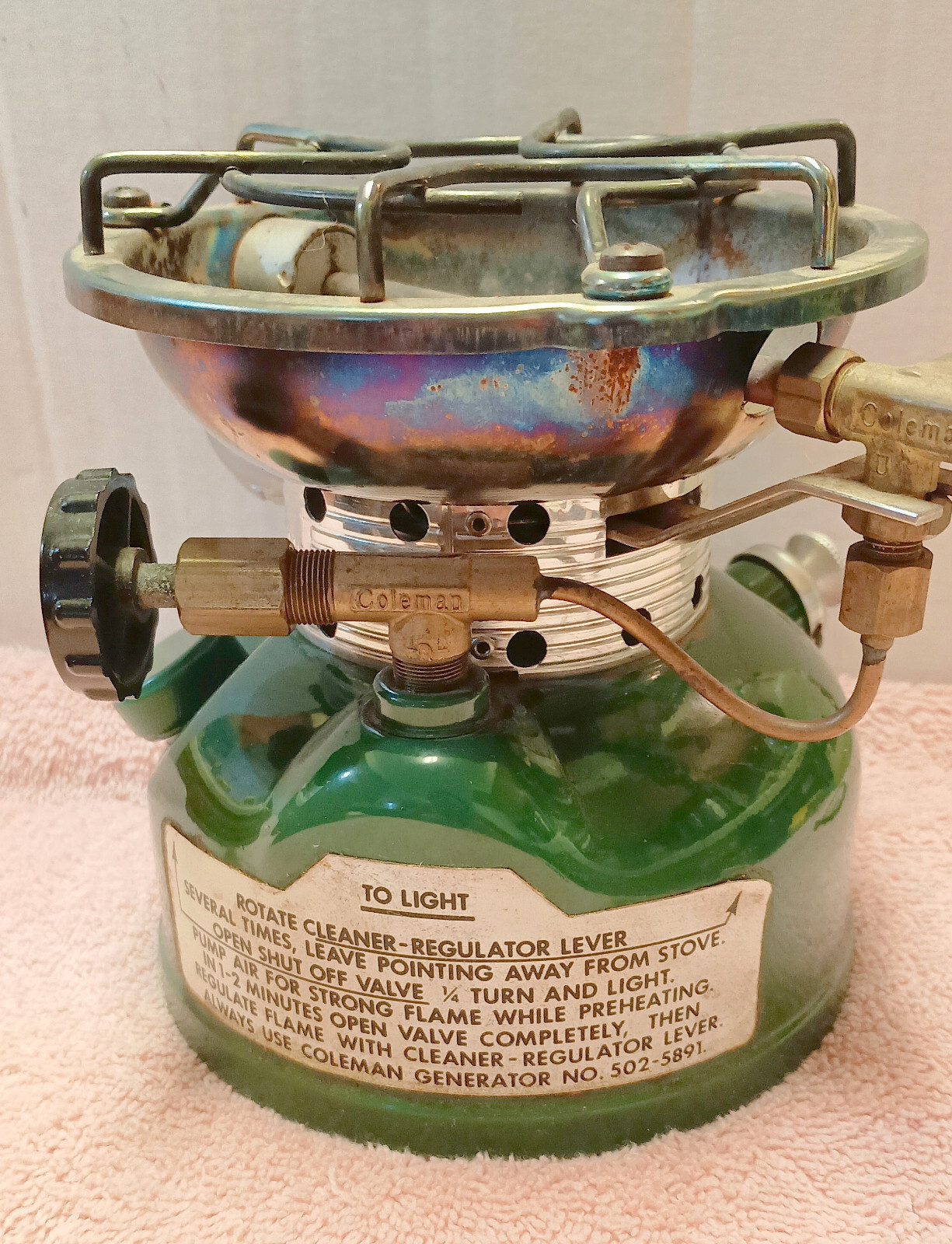 Coleman 502-700 Sportster Stove 1 Burner With Box & Instructions Date Feb 1985