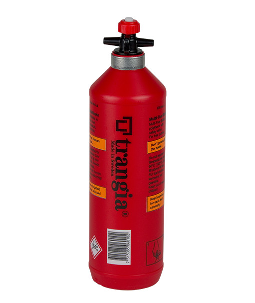 TRANGIA FUEL BOTTLE WITH SAFETY VALVE 3 SIZES SUIT MULTIPLE FUEL TYPES