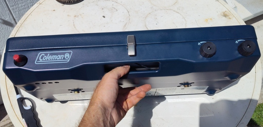 Coleman Classic 3-in-1 2 Burner 20,000 BTU Blue Propane Stove Grill Griddle