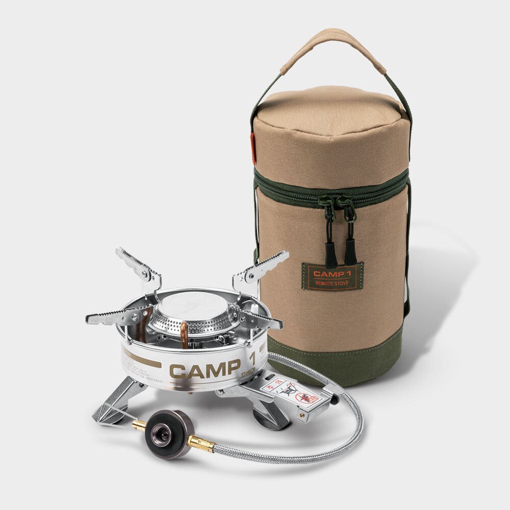 Kovea CAMP1 Khaki Limited Edition Portable Outdoor Stove with Pouch Iso-Butane