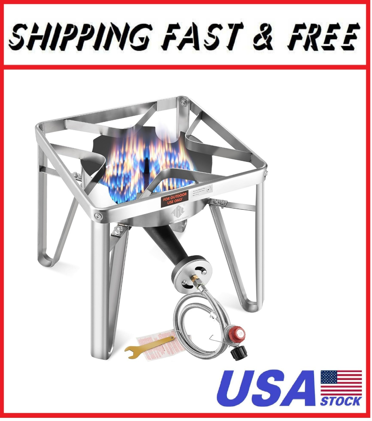 ARC Advanced Royal Champion ARC Propane Burner, 200,000 BTU Propane Stove