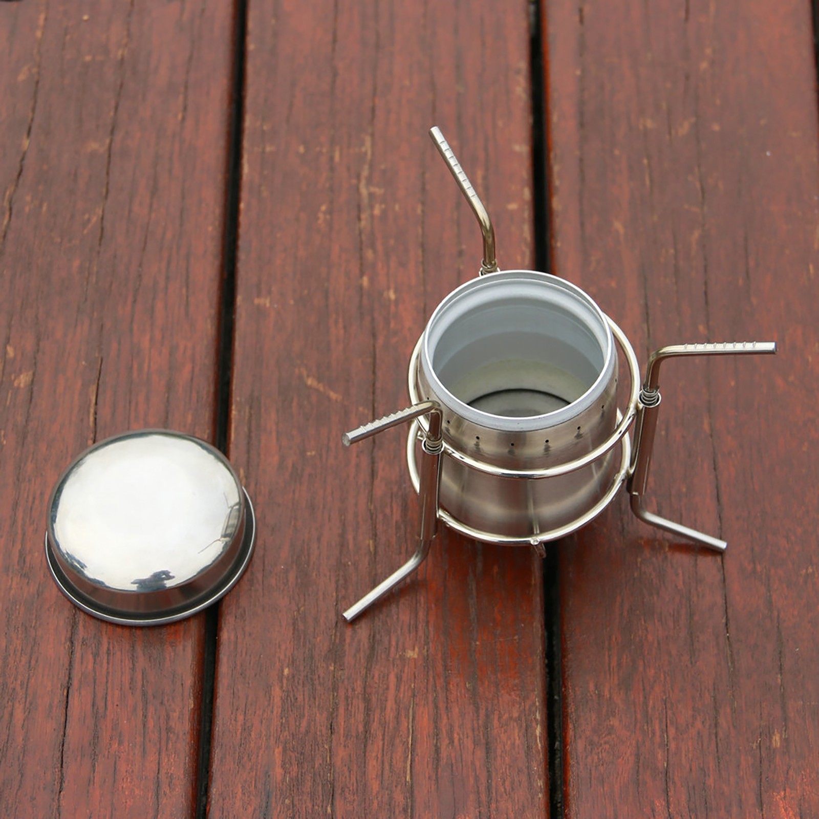 Mini Outdoor Camping Hiking Picnic Liquid Alcohol Stainless Steel Stove