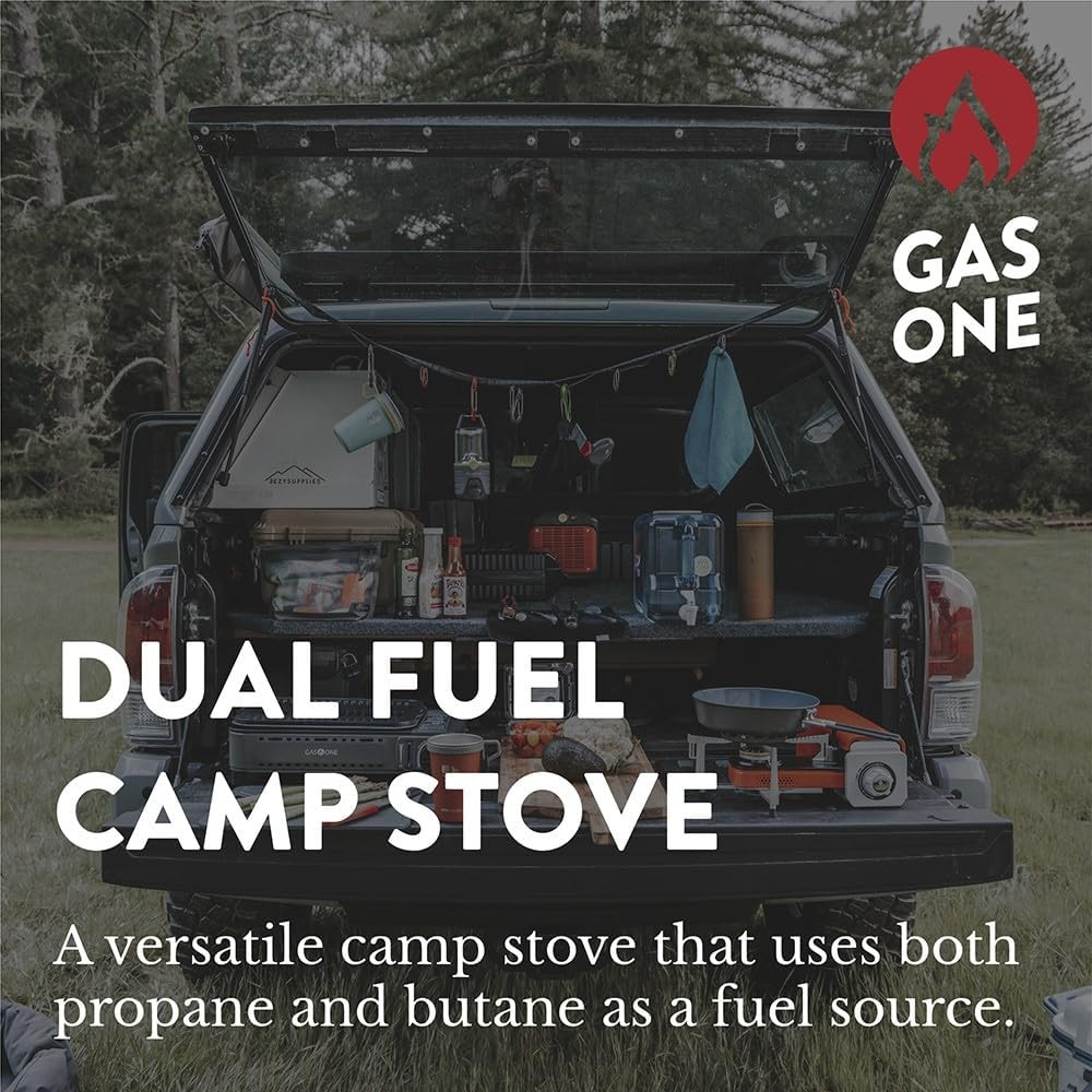 Gas One GS-3400P Propane or Butane Stove Dual Fuel Stove Portable Camping Stove