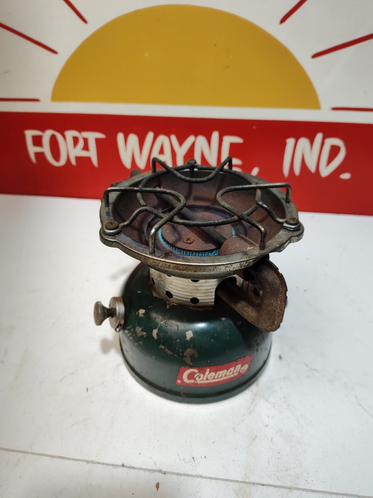 Coleman 1962 One Burner Green 502-700 Sportster Stove Dated 5/64 Tested Works