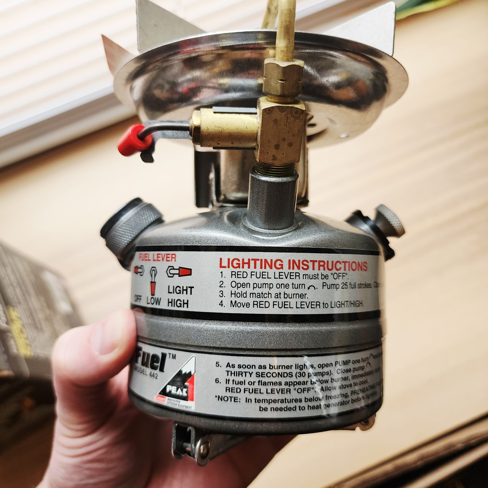 COLEMAN Peak 1 Feather 442 Dual Fuel Camp Stove, Open Box *Read Full Description