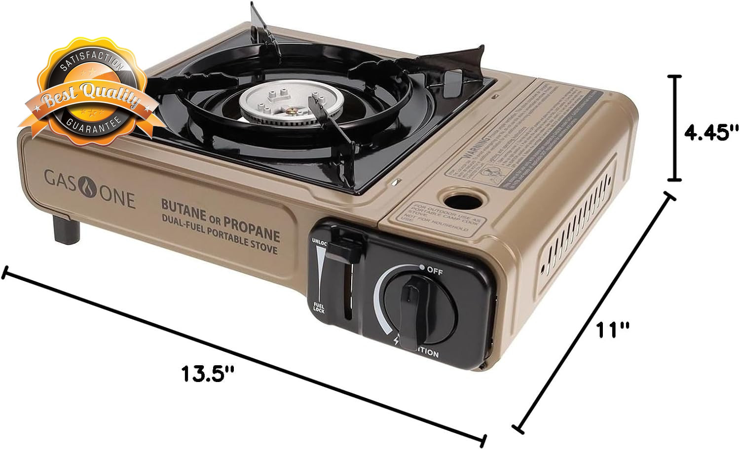 Portable Dual Fuel Camping Stove Propane Butane Emergency Case GS-3400P