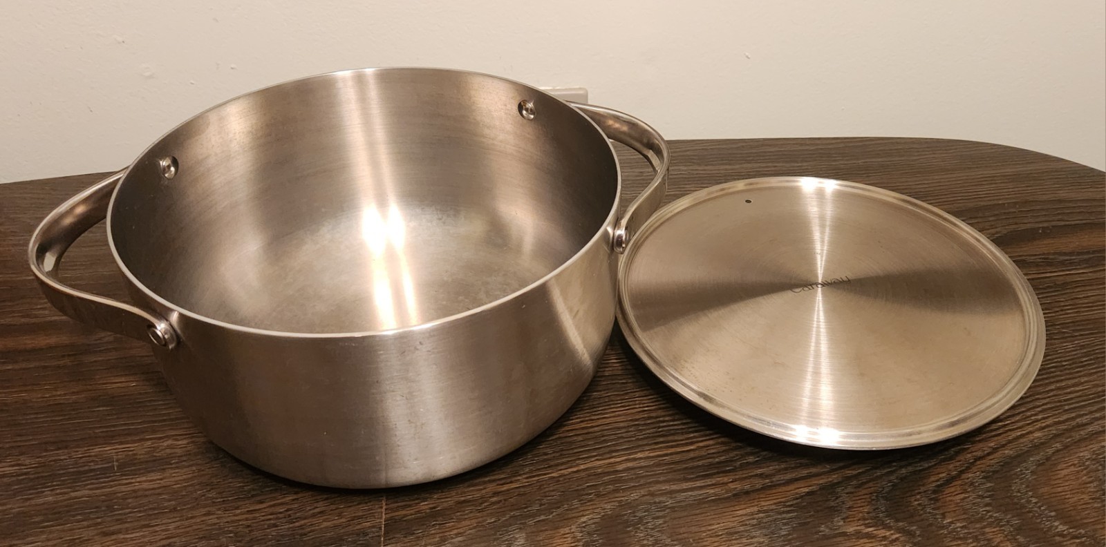 Caraway Stainless Steel Dutch Oven (6.5 Qt) 5-Ply Stainless Steel – Oven Safe